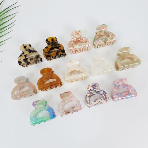 호피 마블 아치 반묶음 집게핀 5.2cm 상품 사진